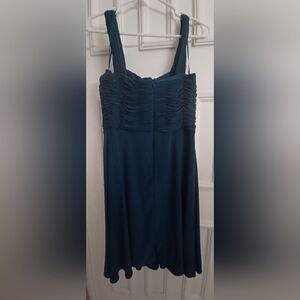 Dark blue teal cocktail party holiday Dress Size 10